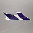 Side fairing stripe, left side