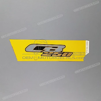 Frame cowling decal, left side