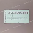 Autocollant HONDA pour carénage avant HONDA