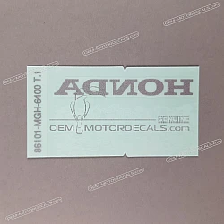 Front cowling decal