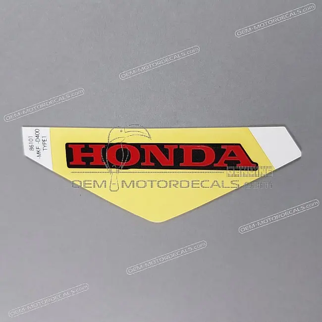 Autocollant logo HONDA pour coque arrière Honda CBR1000RR Fireblade OEM 86101MKFD40ZB