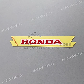 Front cowling decal
