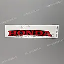 Emblema HONDA para quilla izquierda