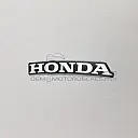 Rear cowl HONDA logo decal, rear center