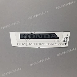 Rear fender decal