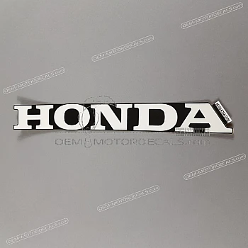 Belly pan decal, left side