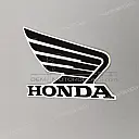 Right fairing Honda wing emblem, right side