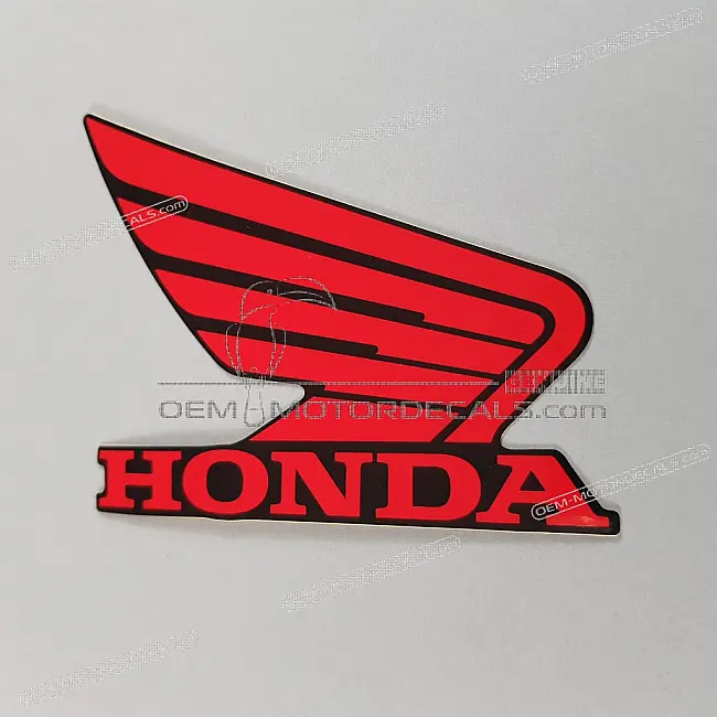Honda CBR125R Brandstoftank Honda Wing Embleem Rechterzijde OEM 86104KPP620ZB Originele Fabrieksafbeelding
