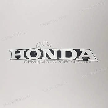 Belly pan decal, left side