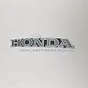 Autocollant de carénage côté gauche HONDA