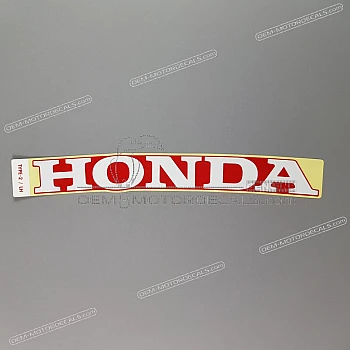 Belly pan decal, left side