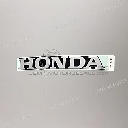 Belly pan decal, left side
