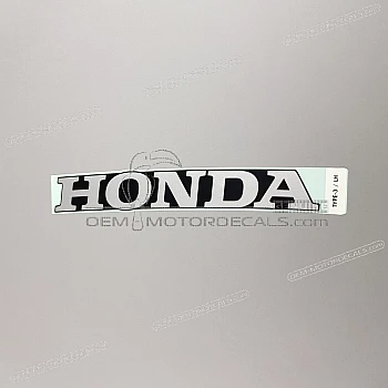 Belly pan decal, left side