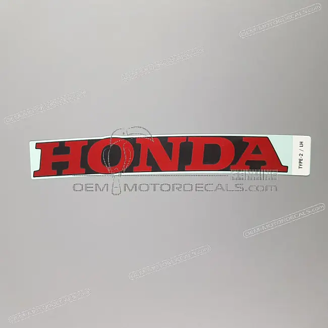 Honda CBR500R Onderkuip HONDA Sticker Linkerkant OEM 86104MKPJ00ZB Originele Fabriekssticker Onderkuip