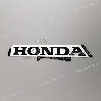 Belly pan decal, left side
