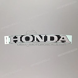 Belly pan decal, left side