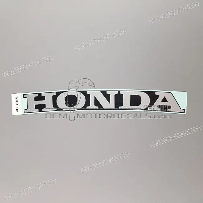 Honda CBR650R Onderkuip HONDA Embleem Linkerkant OEM 86104MKYD10ZB Originele Fabrieks Vinyl Graphic