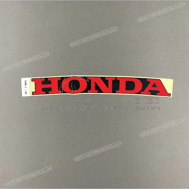 Adesivo Logo Carenatura Inferiore Honda CBR650R Lato Sinistro Parte OEM 86104MKYDM0ZA Grafica di Fabbrica