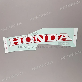 Belly pan decal, left side