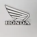 Rechter kuipruit Honda Wing logo, rechterzijde