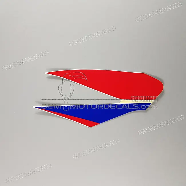 Autocollant de réservoir Honda CBR500R côté droit OEM 86171MGZD20ZB Graphisme d'usine authentique