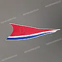 Fuel tank stripe, right side