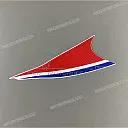 Fuel tank stripe, left side