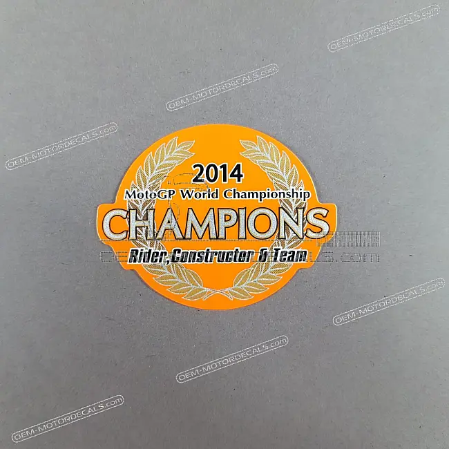 Honda CBR125R Emblema de depósito CHAMPION TYPE OEM 86173KTYS30ZA