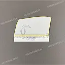 Adesivo fascia B convogliatore anteriore, destro