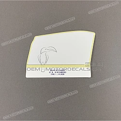 Adesivo fascia B convogliatore anteriore, destro