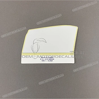 Front shroud stripe decal B, right side