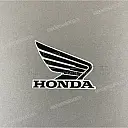 Emblème Honda Wing pour écope, côté droit