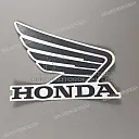 Autocollant logo Honda Wing pour réservoir, côté droit