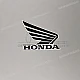 Honda CBR500R Brandstof tank Honda Wing sticker Rechterkant OEM 86201MJWDR0ZE