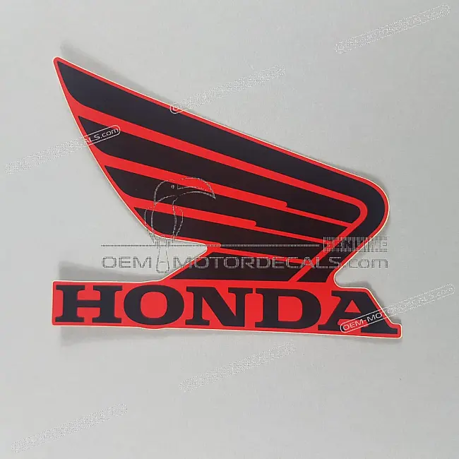 Honda CBR500R Fuel Tank Wing Logo Right Side OEM 86201MJWJ00ZB