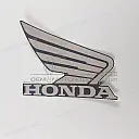 Naklejka Honda Wing na zbiornik paliwa, prawa strona