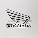 Tankembleem Honda Wing, rechterkant