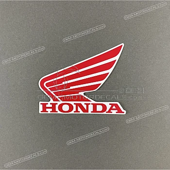 Fuel tank wing emblem sticker, left side
