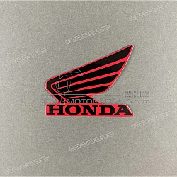 Fuel tank wing emblem sticker, left side