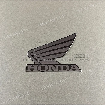 Side cover Honda Wing emblem, left side