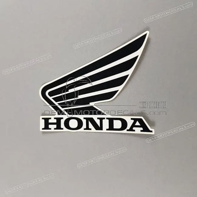 Autocollant graphique Honda Wing pour réservoir gauche OEM 86202MGZJ00ZG pour restauration d'usine Honda CBR500R