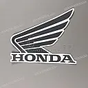Autocollant logo Honda Wing pour réservoir, côté gauche