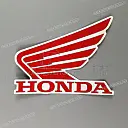 Autocollant logo Honda Wing pour réservoir, côté gauche