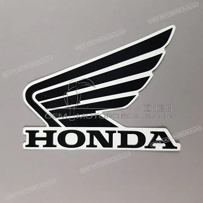 Honda CBR650F Depósito Adhesivo Logotipo Honda Wing Izquierdo OEM 86202MJED20ZA