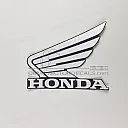 Kraftstofftank Honda Wing Logo Aufkleber, linke Seite