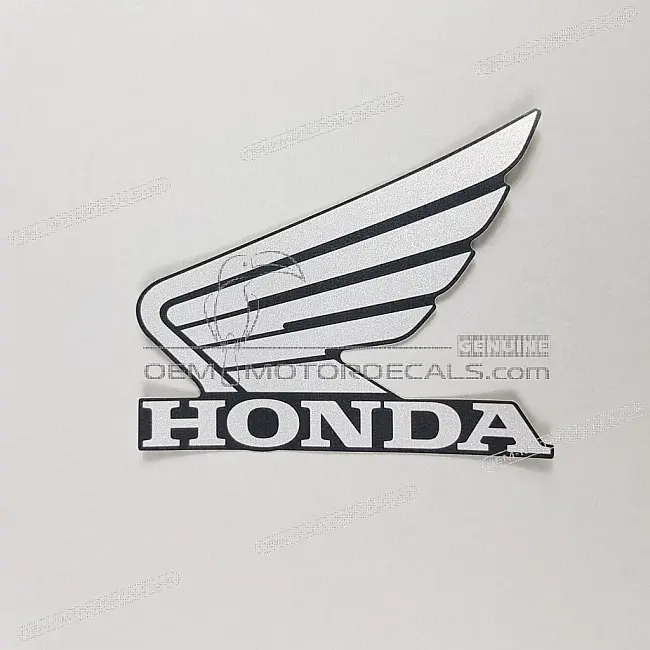 Naklejka z logo Honda Wing na zbiornik paliwa Honda CB650F, lewa strona, OEM 86202MJEDD0ZA