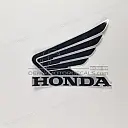 Adhesivo ala HONDA depósito de combustible, lado izquierdo
