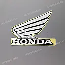 Fuel tank Wing emblem, left side