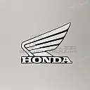 Emblema Honda Wing serbatoio, lato sinistro