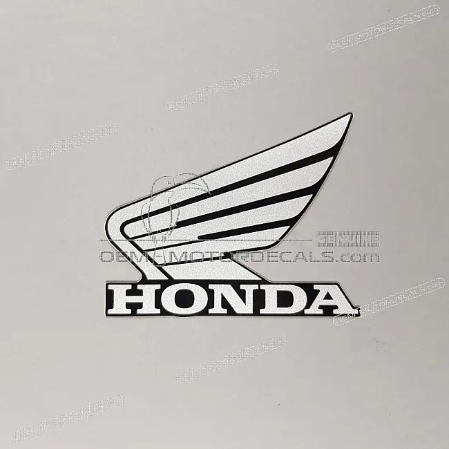 Emblema Honda Wing para depósito Honda CBR500R Lado Izquierdo OEM 86202MJWDR0ZD